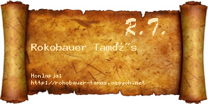 Rokobauer Tamás névjegykártya