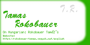 tamas rokobauer business card